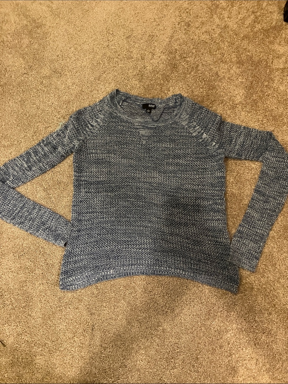 a.n.a Blue open weave lightweight Sweater